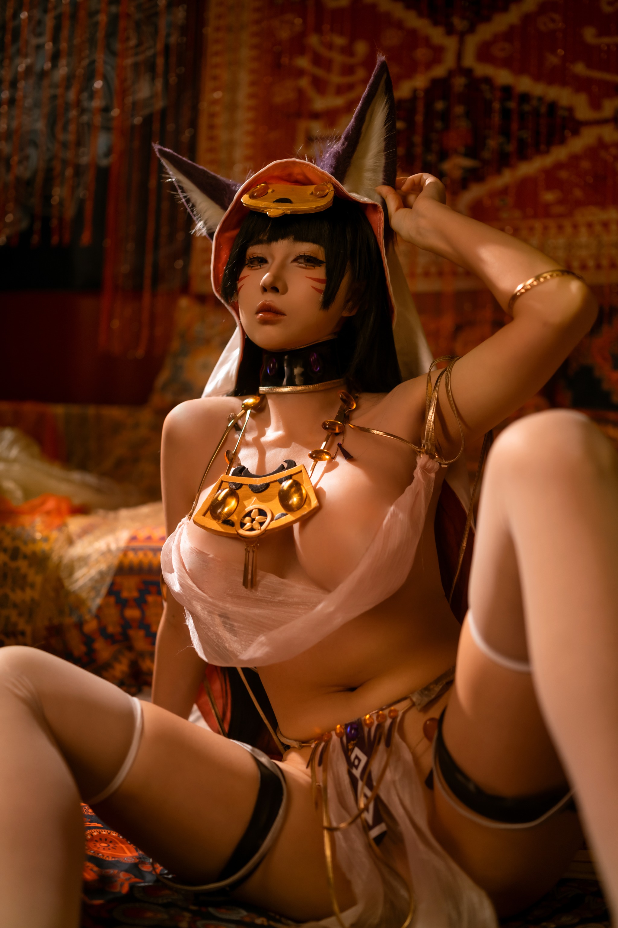 图片[1]-上杉绘梨落 – NO.008 碧蓝航线 武藏 同人舞娘 [18P]-XikXak